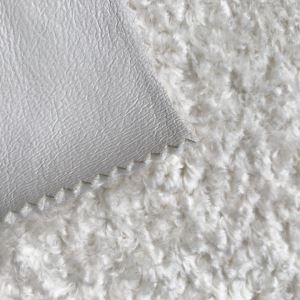 Polyester Pu koža s kože Fabric